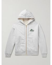 Aimé Leon Dore - Unisphere Logo-Print Cotton-Jersey Zip-Up Sweatshirt - Lyst