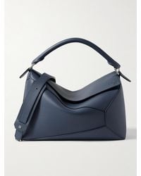 Loewe - Puzzle Edge Large Logo-Debossed Leather Messenger Bag - Lyst