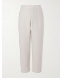 Loro Piana - Straight-leg Wool-blend Sweatpants - Lyst