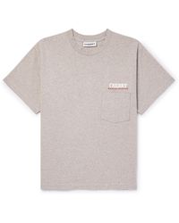 CHERRY LA - Mountain Expedition Garment-dyed Logo-print Cotton-jersey T-shirt - Lyst