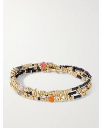 Peyote Bird - Como 14-karat Gold-plated Multi-stone Beaded Bracelet - Lyst