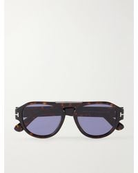 Tom Ford - Pablo-02 Round-Frame Acetate Sunglasses - Lyst