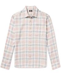 Faherty - The Weekend Checked Linen-blend Shirt - Lyst