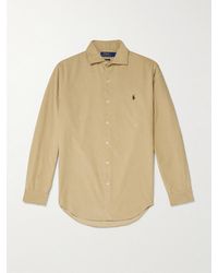 Polo Ralph Lauren - Logo-Embroidered Cotton-Corduroy Shirt - Lyst