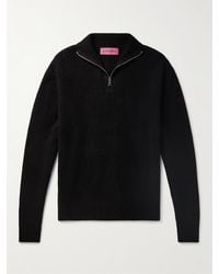 The Elder Statesman - Cashmere Half-Zip Sweater - Lyst