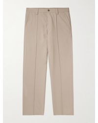 NN07 - Throwing Fits Tauber 1728 Straight-leg Pleated Twill Trousers - Lyst