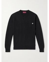 Gucci - Logo-Embroidered Wool And Cashmere-Blend Sweater - Lyst