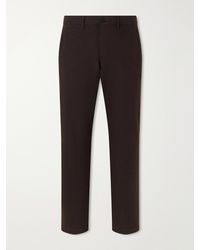 NN07 - Aden Straight-Leg Grain De Poudre Trousers - Lyst