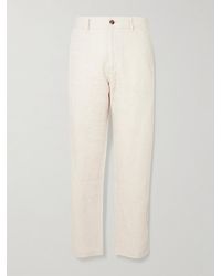 NN07 - Aden 1454 Straight-leg Linen Suit Trousers - Lyst