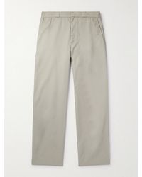 Givenchy - Straight-Leg Logo-Appliquéd Twill Trousers - Lyst