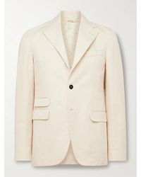 Massimo Alba - Catch2 Cotton And Linen-Blend Twill Suit Jacket - Lyst