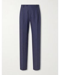 Rubinacci - Ciro Straight-leg Linen Suit Trousers - Lyst