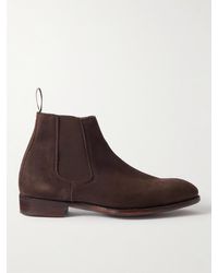 George Cleverley - Jason Suede Chelsea Boots - Lyst