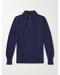 William Lockie - Wool Polo Sweater - Lyst