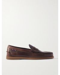 Sebago - Dolphin Waxed-Leather Penny Loafers - Lyst