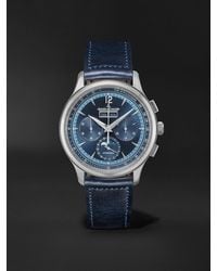 Jaeger-lecoultre - Master Control Automatic Chronograph 40Mm Stainless Steel And Leather Watch, Ref. No. Q4138480 - Lyst