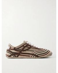 Loewe - Paula's Ibiza Yago Embroidered Canvas Sneakers - Lyst
