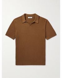 MR P. - Knitted Organic Cotton Polo Shirt - Lyst