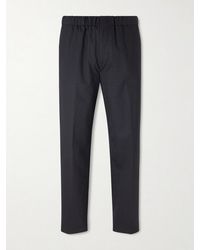 Lardini - Pavice Straight-Leg Cotton Trousers - Lyst