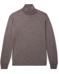 Thom Sweeney - Cashmere And Silk-Blend Rollneck Sweater - Lyst