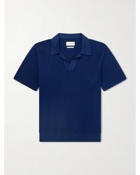 Oliver Spencer - Westcott Open-Collar Organic Cotton Polo Shirt - Lyst