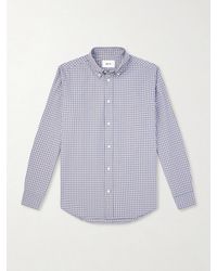 NN07 - Colby 50024 Button-down Collar Checked Cotton Shirt - Lyst