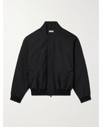 Fear Of God - Padded Virgin Wool And Cotton-blend Twill Bomber Jacket - Lyst