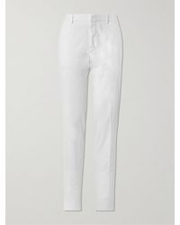 ZEGNA - Easy Straight-Leg Garment-Dyed Cotton-Blend Chinos - Lyst