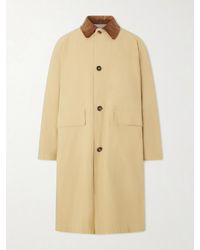Drake's - Reversible Corduroy-Trimmed Cotton And Linen-Blend Jacket - Lyst