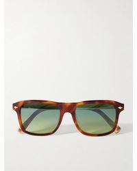 Brunello Cucinelli - Square-frame Tortoiseshell Acetate Sunglasses - Lyst