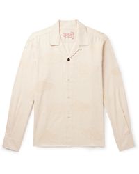 Kardo - Ronen Convertible-collar Embroidered Cotton-canvas Shirt - Lyst