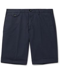 Incotex Slim-fit Stretch-cotton Twill Bermuda Shorts - Blue