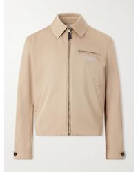Givenchy - Harrington Logo-Appliquéd Cotton-Twill Jacket - Lyst