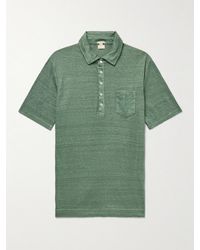 Massimo Alba - Filicudi Slim-fit Linen Polo Shirt - Lyst