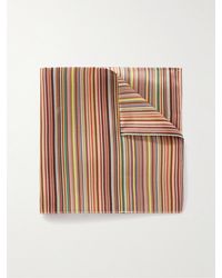 Paul Smith - Striped Silk-jacquard Pocket Square - Lyst