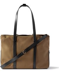 Mismo - M/s Mega Leather-trimmed Canvas Tote Bag - Lyst