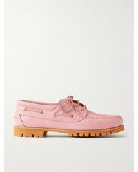 VINNY'S - Aztec Full-grain Leather Boat Shoes - Lyst