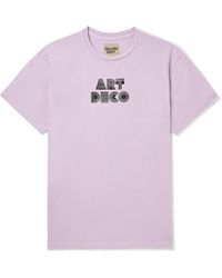 GALLERY DEPT. - Art Deco Glittered Logo-print Cotton-jersey T-shirt - Lyst