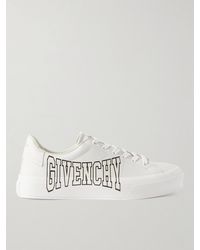 Givenchy - City Sport Logo-print Leather Sneakers - Lyst