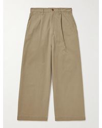 Kapital - Nime weit geschnittene Chino aus Baumwoll-Twill mit Bundfalten - Lyst