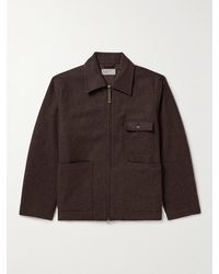 Universal Works - Melton Wool-blend Jacket - Lyst