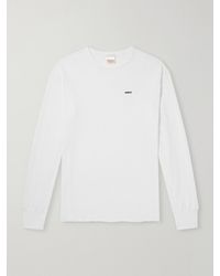 SAINT Mxxxxxx - Tharmal Logo-Embroidered Waffle-Knit Cotton T-Shirt - Lyst