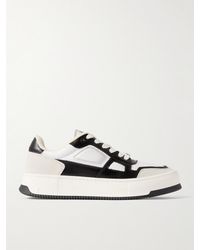 Ami Paris - Ami Arcade Suede-trimmed Leather Sneakers - Lyst