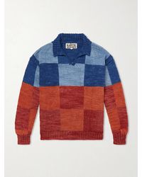 Kartik Research - Patchwork Knitted Wool Sweater - Lyst