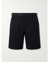 MR P. - Straight-Leg Cotton And Linen-Blend Bermuda Shorts - Lyst