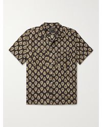 Beams Plus Camp-collar Printed Cotton Shirt - Brown