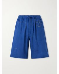 Kardo - Milo Straight-Leg Cotton Drawstring Shorts - Lyst