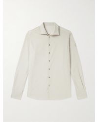 Moncler - Logo-embroidered Cotton-corduroy Shirt Jacket - Lyst