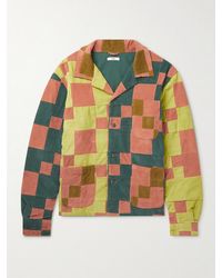 Bode - Camp-Collar Patchwork Cotton-Corduroy Overshirt - Lyst