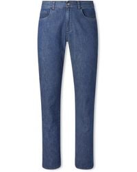 Canali - Slim-Fit Straight-Leg Jeans - Lyst